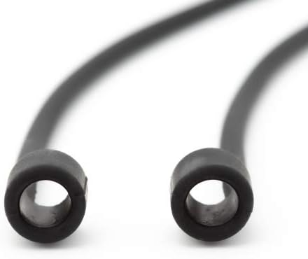 System-S 5x Silikon Halteband Holder für AirPods Kopfhörer in Schwarz - DREIKS