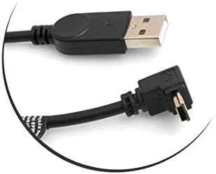 SYSTEM-S Mini USB Kabel 90° Grad abwärts gewnkelt Winkel Datenkabel Ladekabel Adapter 27 cm - DREIKS