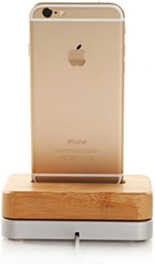 SYSTEM-S Handy Docking Ladestation aus Holz für iPhone 6 6S 6 Plus 6S Plus 5S 5C 4S - DREIKS