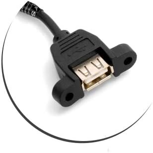 USB A Buchse auf USB A Buchse Panel Mount Stecker USB Kabel Verlängerungskabel 52cm | System-S