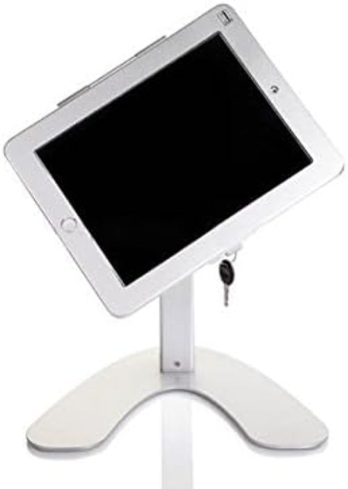 System-S Aluminium Präsentations Messe Ständer 31 cm Abschließbar für iPad Pro 10.5 Zoll - DREIKS