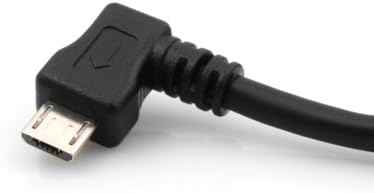 System-S USB A Host zu Micro USB OTG Kurzkabel 12 cm mit 90° Winkelstecker - DREIKS