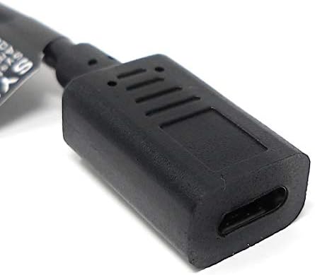 SYSTEM-S USB 3.1 Kabel 25 cm Typ C Buchse zu Typ B Stecker Adapter in Schwarz - DREIKS