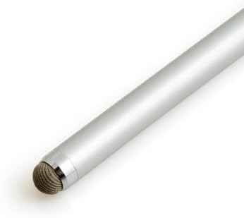 SYSTEM-S Stylus 2 in 1 Touch Pen Textilfaser Spitze für Smartphone Tablet - DREIKS