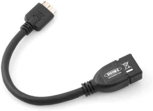 System-S Micro USB 3.0 OTG Host Adapter Kabel (USB A Host zu Micro-B Stecker) 10 cm - DREIKS