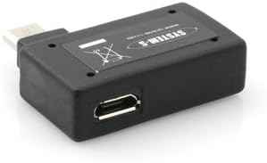 System-S 90° Winkelstecker (linker Winkel) USB auf Micro USB OTG Host Cable Flash Drive Verbindung mit extra Micro USB Anschluss für Smartphone Tablet PC - DREIKS