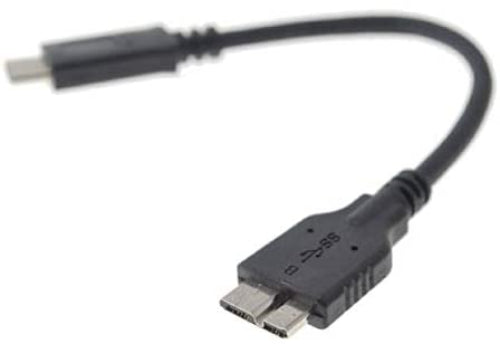 USB 3.1 Typ C Stecker zu USB 3.0 Micro 10-Pin Stecker Kabel Verlängerung (CA.17 cm) | System-S