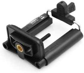 System-S Selfie Stab Stick Monopod Stativ Aufsatz 1/4 Gewinde Adapter Halterung Holder mit Feststellschraube für Smartphone 50 mm - 100 mm stufenlos - DREIKS