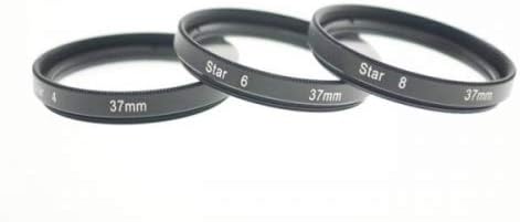 SYSTEM-S Sternfilter 3er Set 37 mm mit Clip Linse Filter in Schwarz für Smartphone - DREIKS