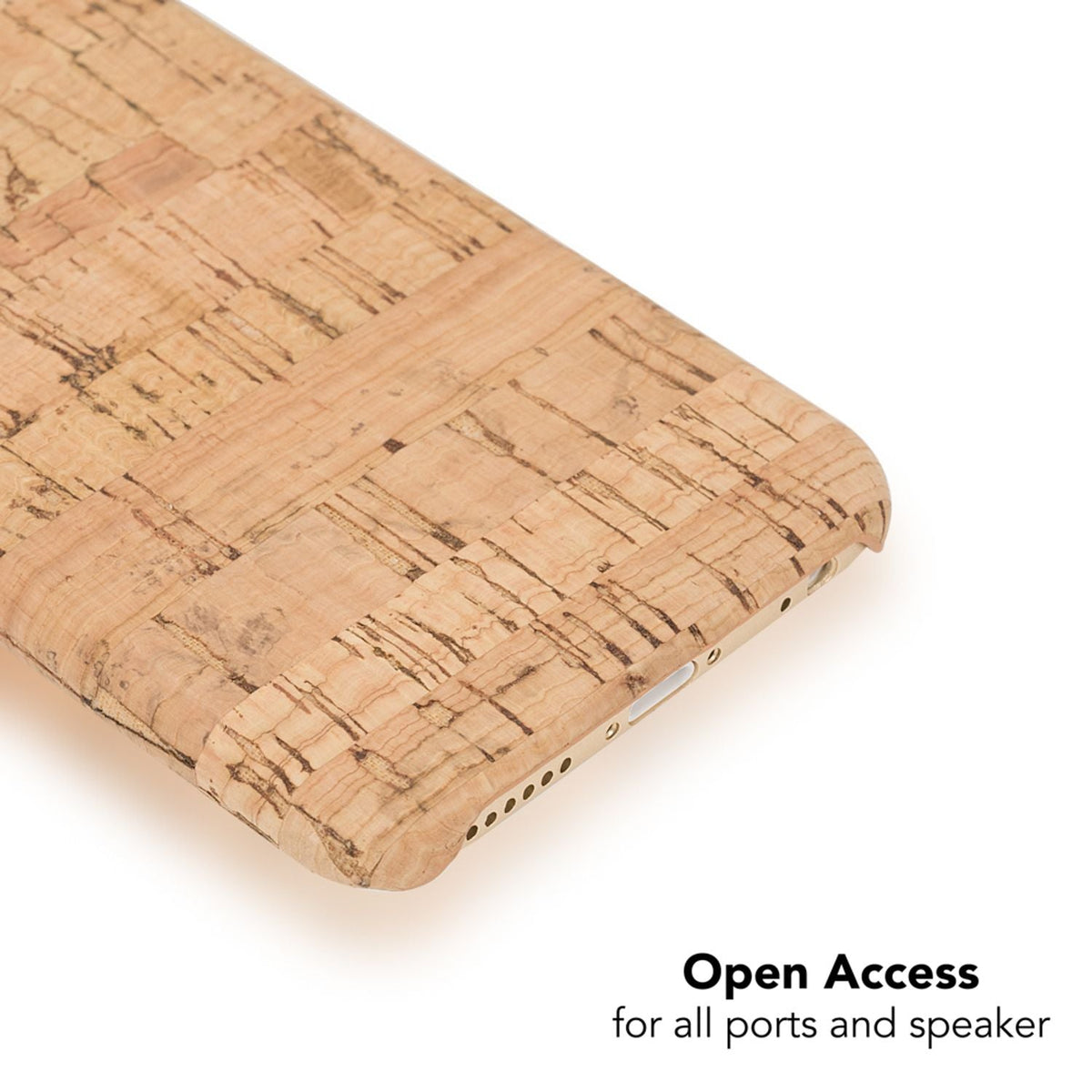 NALIA Kork Hülle kompatibel mit iPhone 6 6S, Natur-Holz Look Handyhülle Handy-Tasche Dünnes Ultra-Slim Hardcase Schutz Etui Backcover Bumper Cover Case Schutzhülle