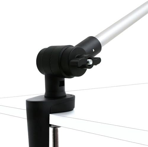 System-S Tischhalterung Halter mit Schwenkarm Flexibel Ständer Stand mit Tischklemme für iPad Pro 12,9 Zoll - DREIKS