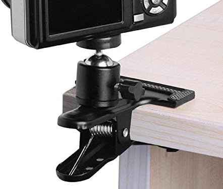 System-S Mini Stativ Klammer Befestigung Halter Holder Kugelkopfgelenk 360° Rotation mit 1/4 Gewinde - DREIKS