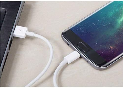 SYSTEM-S USB 3.1 cable 1 m Type C male to 2.0 Type A male in white