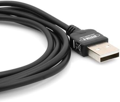SYSTEM-S 2m Micro USB 2.0 cable angled 90 degree angle plug (right/male) data cable and charging cable