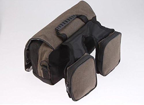 Multifunktions- Fahrradtasche Lenkertasche Fahrradhalterung Fahrradtasche Schultertasche in Schwarz-braun | System-S