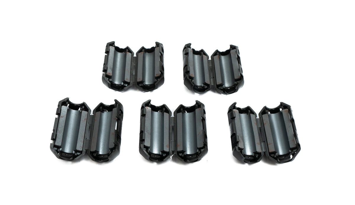 SYSTEM-S 5x Ferritkern 7 mm Ø geteilt Klappferrit Ringkern Mantelwellenfilter für Kabel - DREIKS