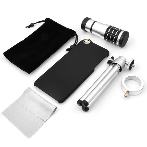 System-S 12x Telescope Telephoto Zoom Lens with Hard Case and Mini Tripod for iPhone 6