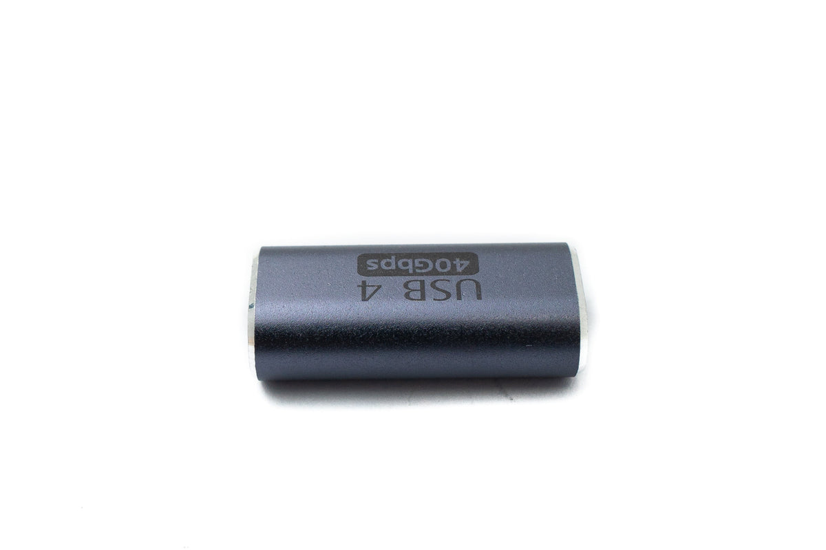 SYSTEM-S USB4 USB Adapter Type C Female to Female 40 Gbit/s USB 4.0 Cable in Gray