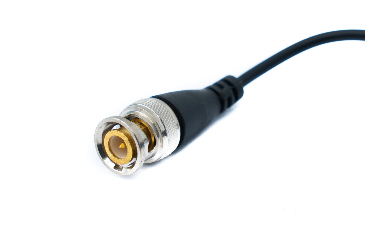2x Twisted Pair Kabel 10 cm Push Terminal zu BNC Stecker für HD Kameras Schwarz | System-S
