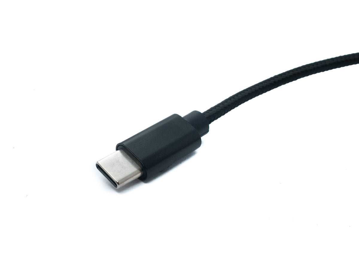 USB 3.1 Kabel 100 cm Ladekabel für Microsoft Surface geflochten in Schwarz | System-S