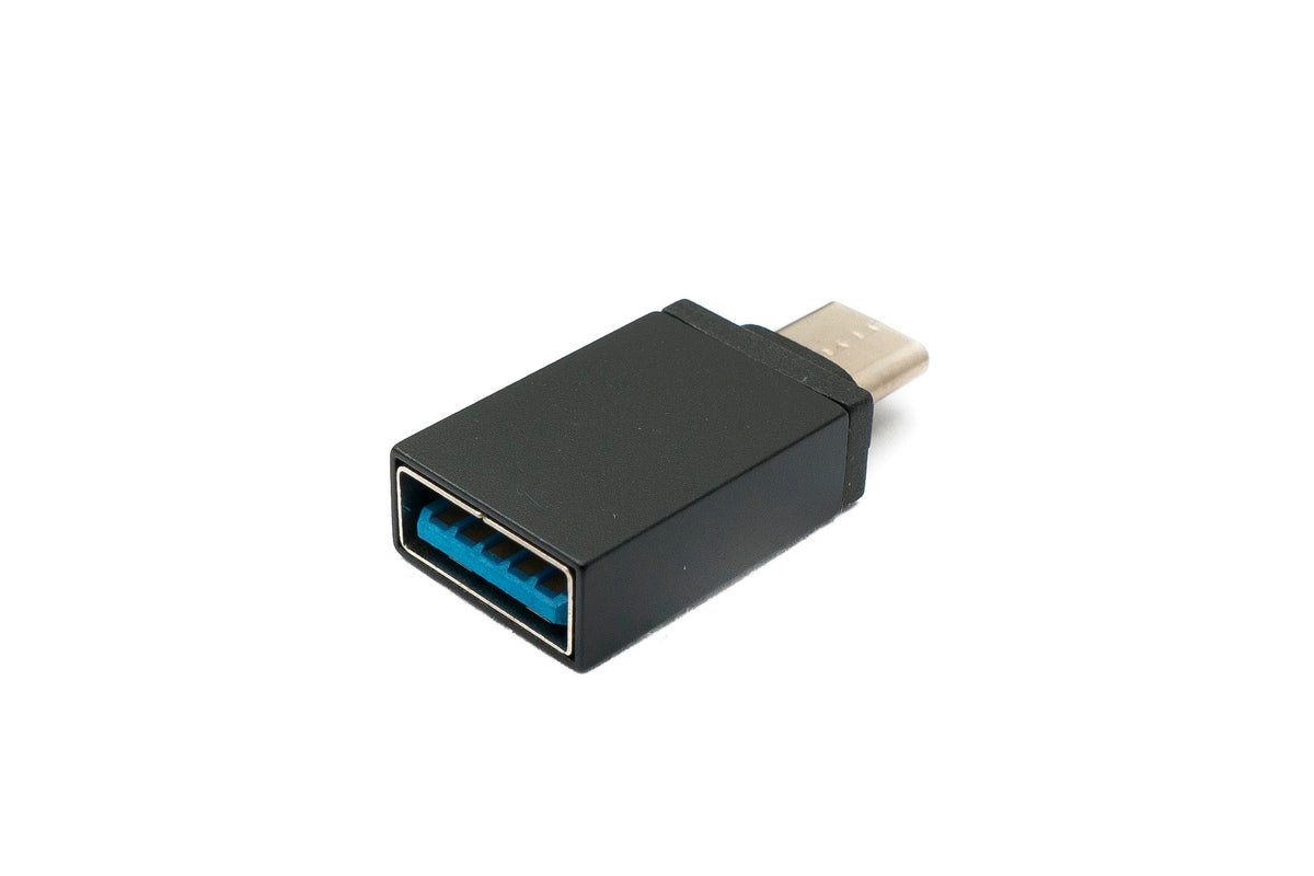 SYSTEM-S USB 3.1 Adapter Type C Male to 3.0 A Female 5 Gbit/s in Black