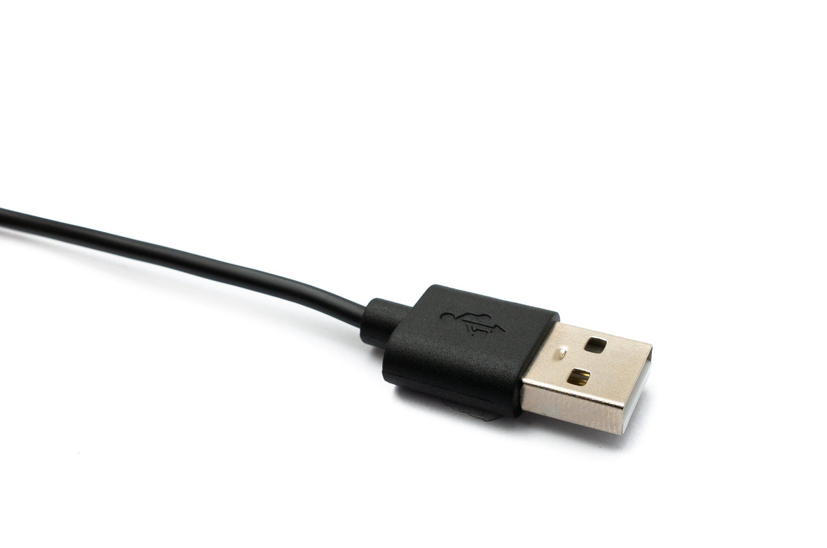 USB 2.0 Kabel 100 cm Ladekabel für Oppo Band 2 Smartwatch in Schwarz | System-S