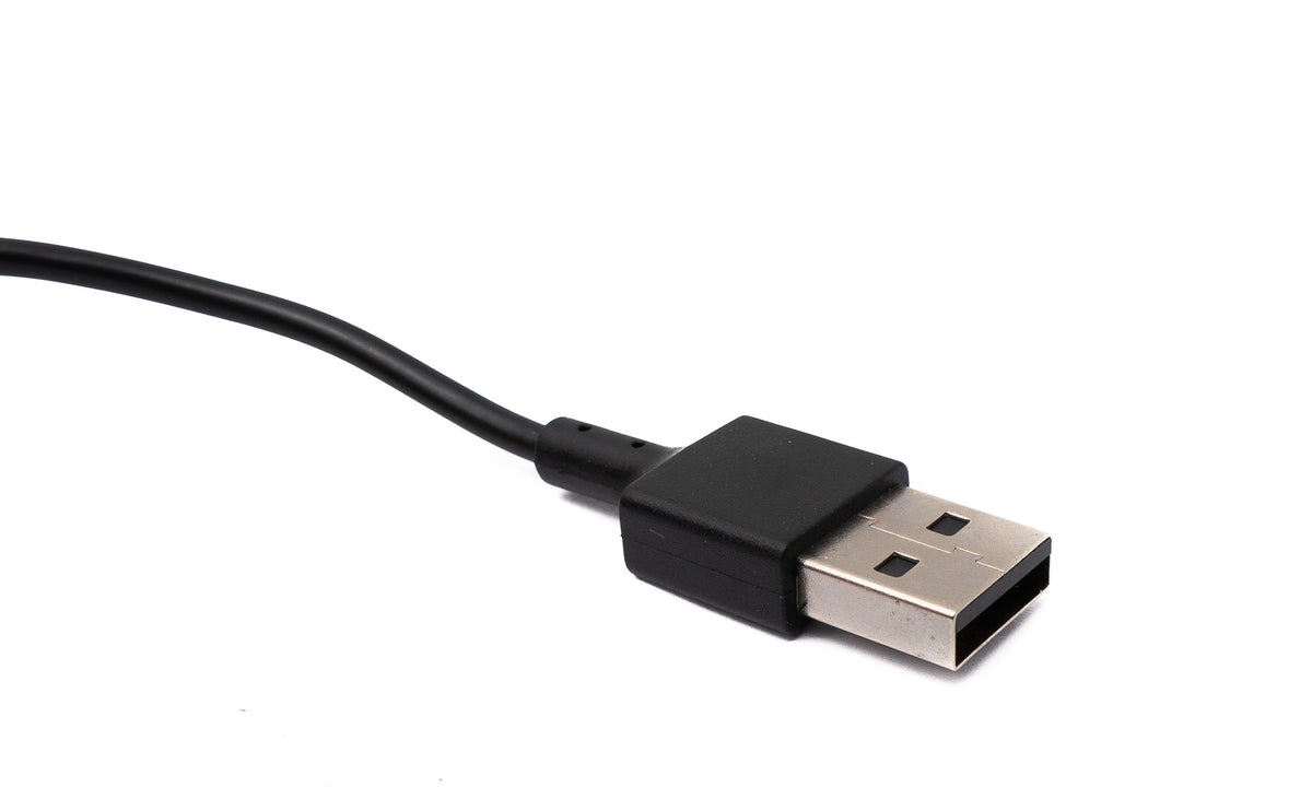 USB 2.0 Kabel 54 cm Ladekabel für Fitbit Charge 3 Smartwach in Schwarz | System-S
