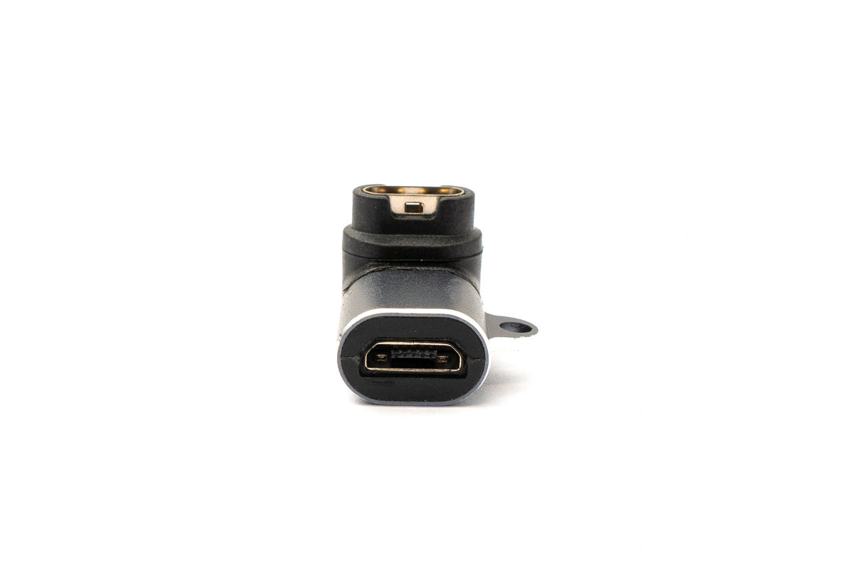SYSTEM-S USB 2.0 Adapter Micro B female to male for Garmin Smartwatch angle