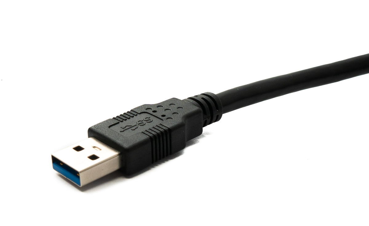 SYSTEM-S USB 3.0 cable 3 m Type A male to 3.0 Micro male angle screw