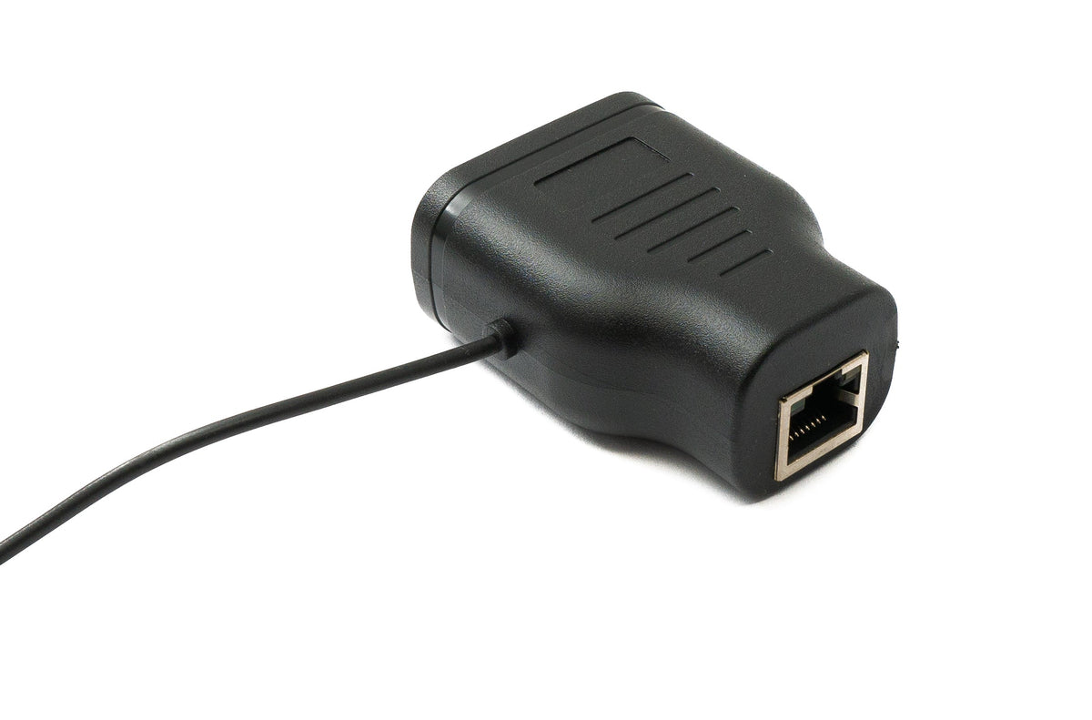 SYSTEM-S LAN Y Adapter 2x RJ45 female to female Ethernet Splitter USB 3.0 cable Black