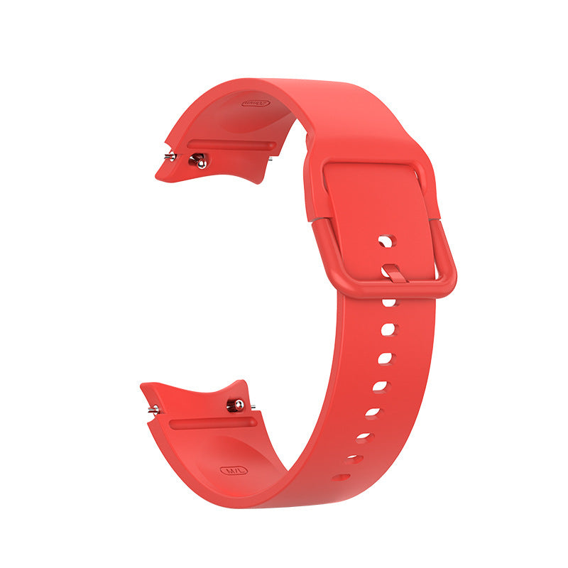 SYSTEM-S 20 mm silicone strap for Samsung Galaxy Watch 5 4 Smartwatch in red