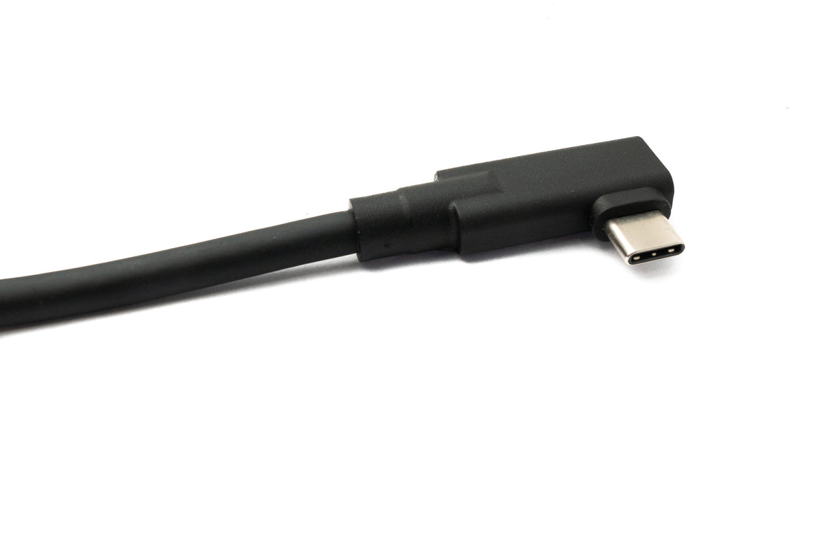 USB 3.2 Gen 2 Kabel 5 m Typ C Stecker zu Stecker Winkel in Schwarz | System-S