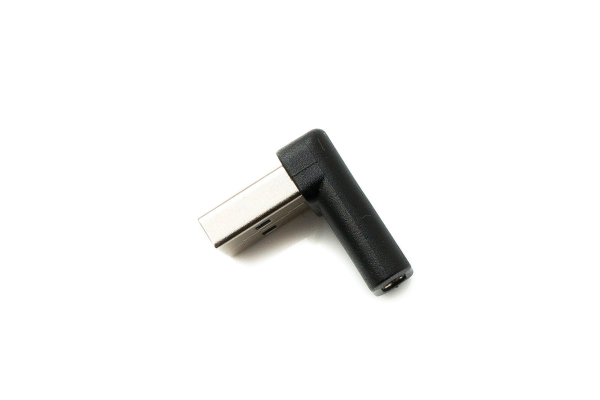 USB 3.1 Adapter Typ C Buchse zu 3.0 Typ A Stecker Winkel Kabel in Schwarz | System-S