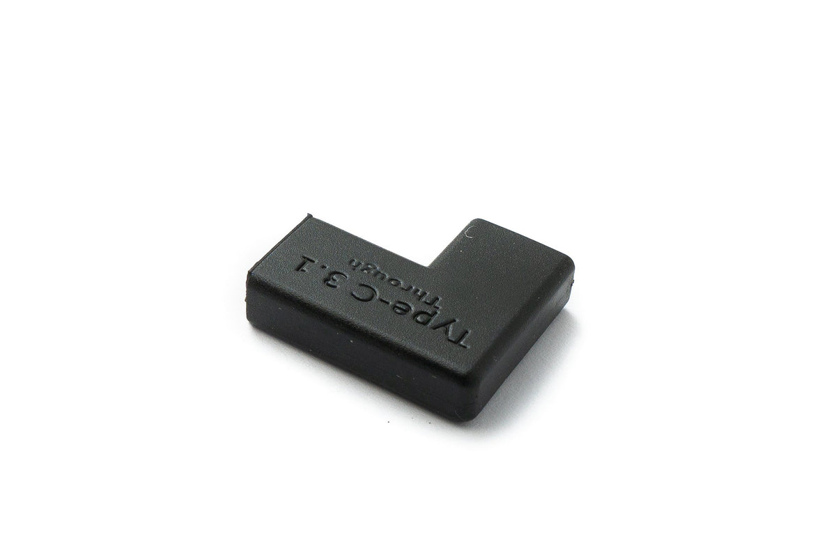 SYSTEM-S USB 3.1 Adapter Type C Female to Female Angle Cable in Black