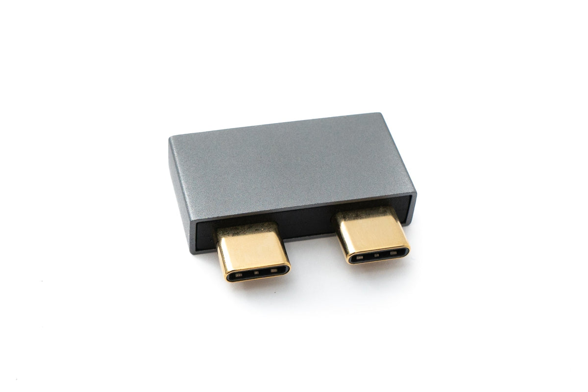 USB 3.1 Gen 2 Doppel Adapter 2x Typ C Stecker zu 2x Buchse Kabel OTG | System-S