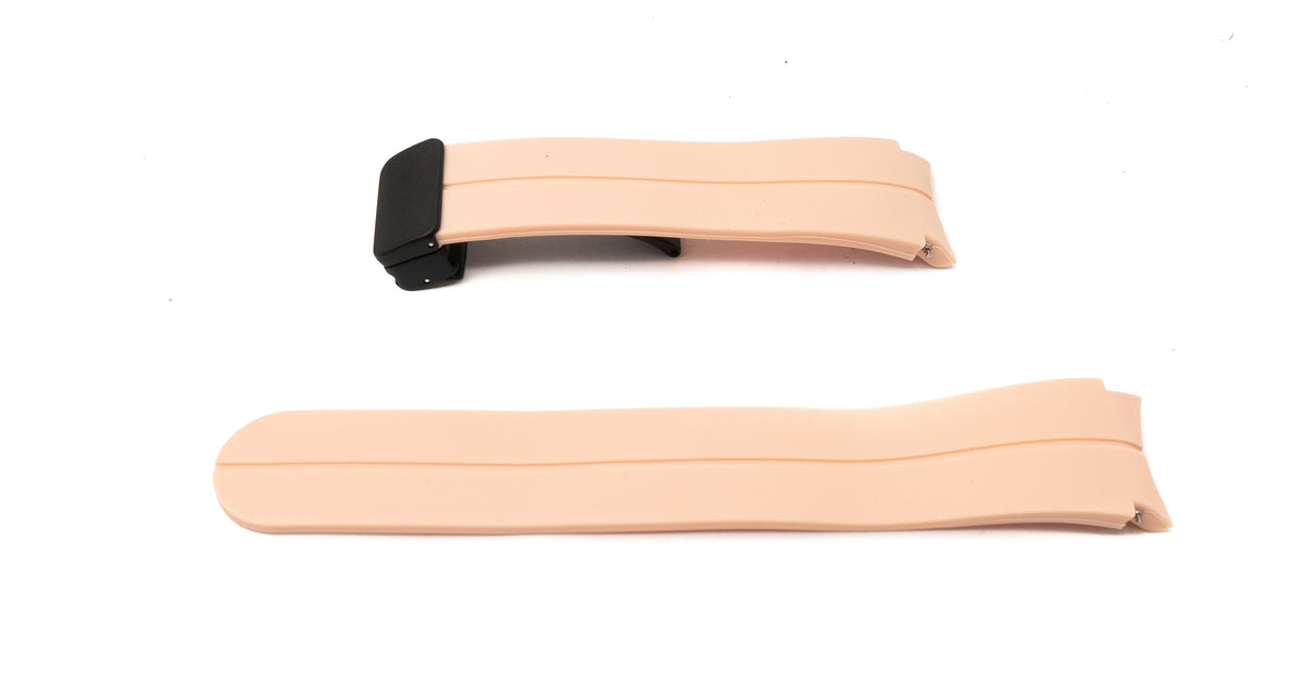 Armband 20 mm aus Silikon für Samsung Galaxy Watch 5 4 Smartwatch in Pink | System-S
