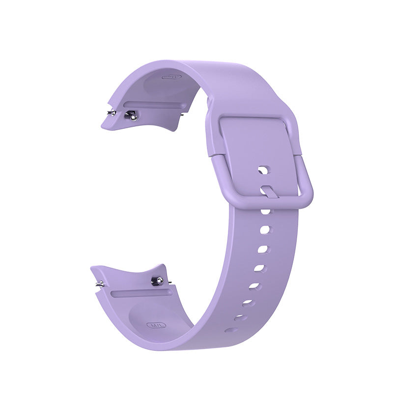 SYSTEM-S 20 mm silicone strap for Samsung Galaxy Watch 5 4 Smartwatch in purple