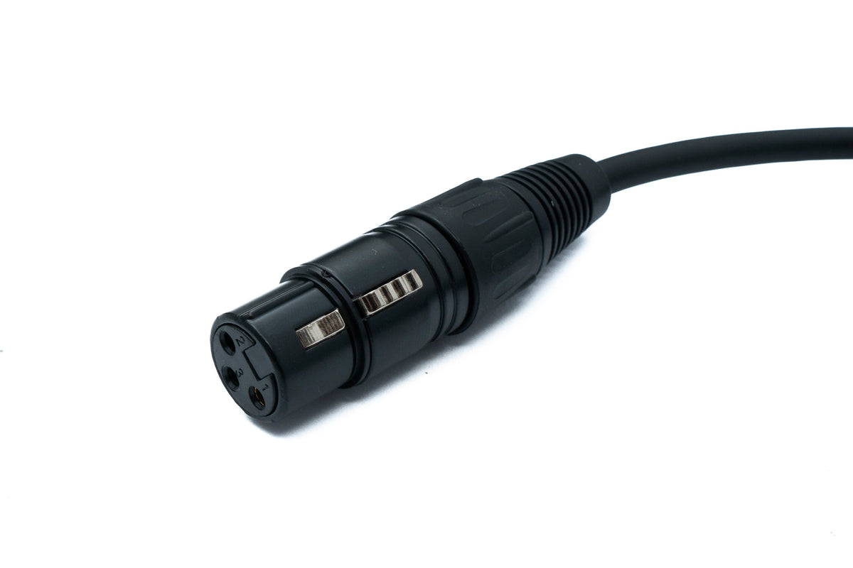 SYSTEM-S Audio XLR cable 100 cm 3-pin socket to jack AUX 6.35 mm 2-pin TS plug