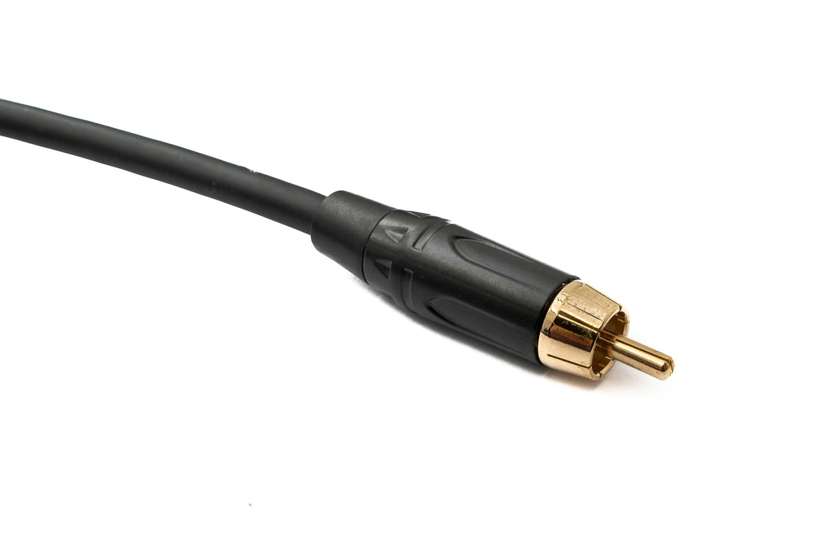 SYSTEM-S Audio Cinch RCA cable 100 cm 1-pin plug to plug in black