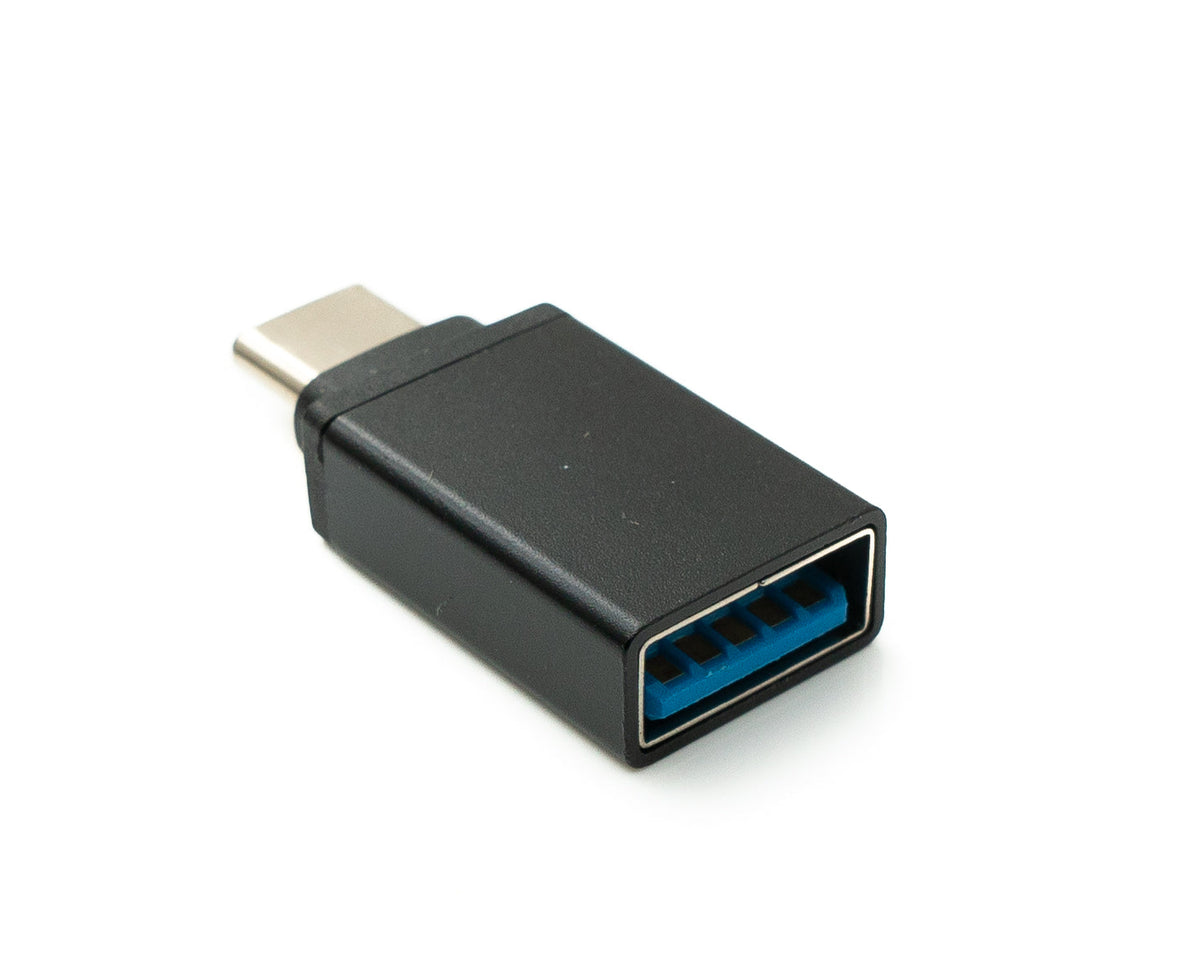 USB 3.1 Adapter Typ C Stecker zu 3.0 A Buchse Kabel in Schwarz | System-S