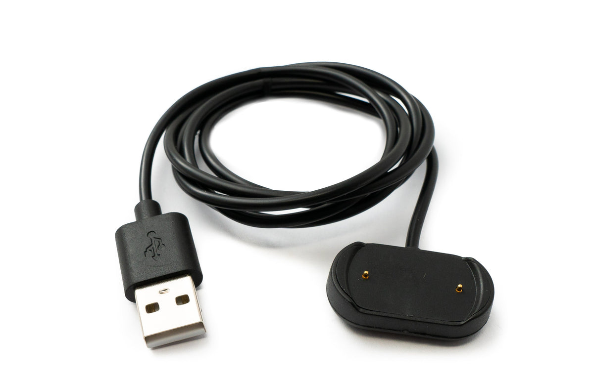 USB 2.0 Kabel 100 cm Ladekabel für Amazfit T-Rex 2 Smartwatch in Schwarz | System-S