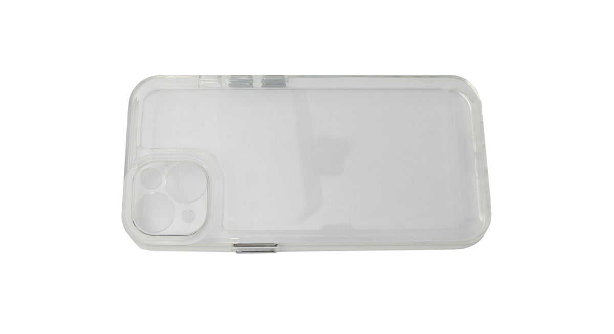SYSTEM-S protective case shockproof made of TPU silicone in white transparent case for iPhone 14