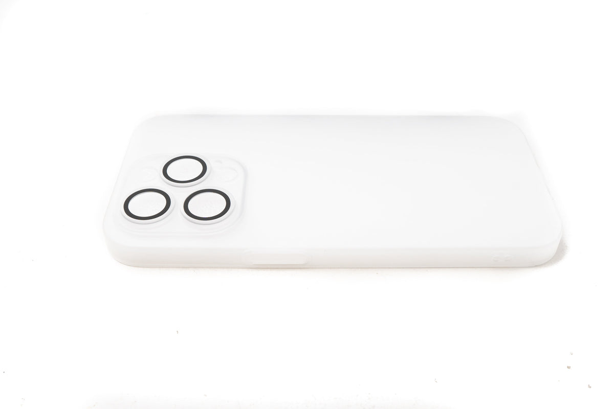 Schutzhülle stoßfest kratzfest in Weiß Matt Hülle für iPhone 14 Pro | System-S