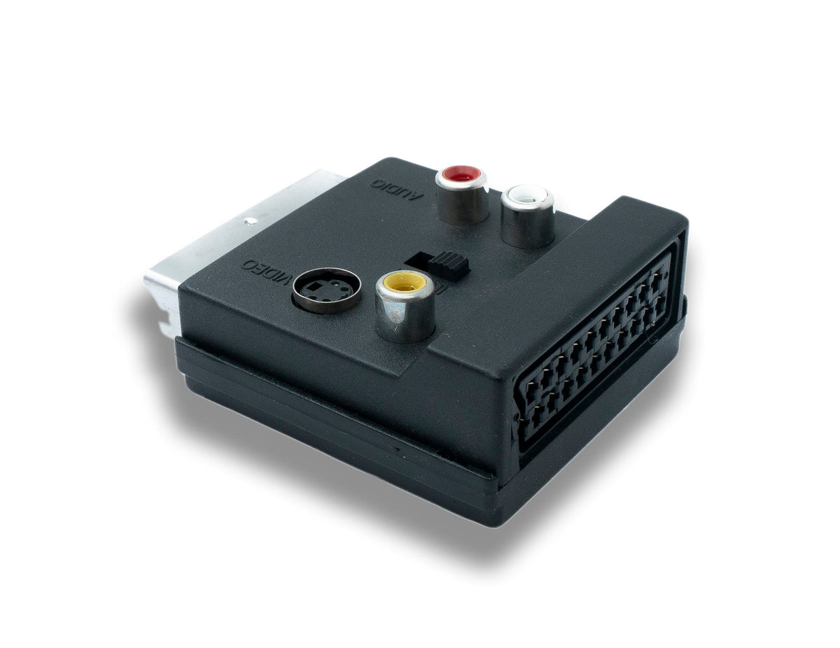 SCART Converter 21P Stecker zu Buchse RCA 3 polig S-Video Buchse Adapter | System-S