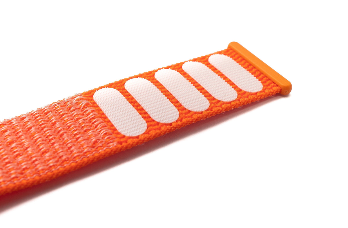 Armband 20 mm aus Nylon für Huawei Watch Smartwatch in Orange | System-S