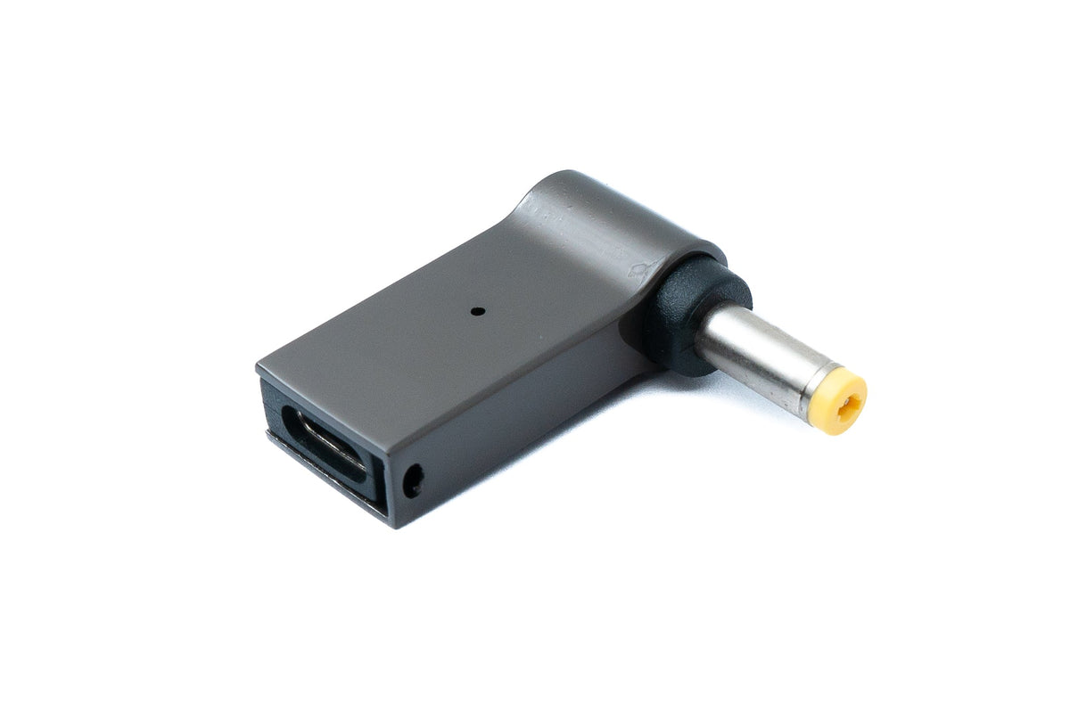 SYSTEM-S USB 3.1 Adapter Type C Male to DC 20V 4.8 x 1.7 mm Female in Grey