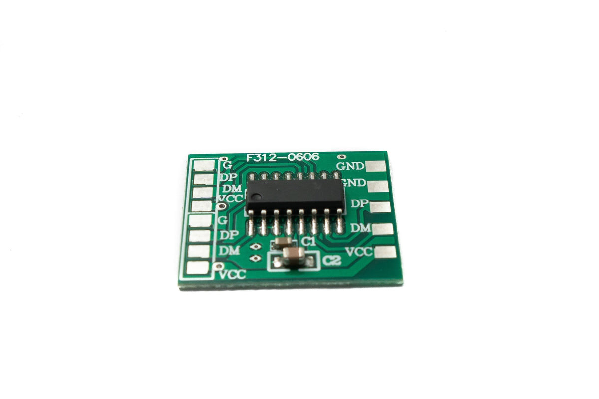 USB 2.0 PCBA Hub 1 zu 2 Splitter mit Hülle Leiterplatte Adapter in Schwarz | System-S