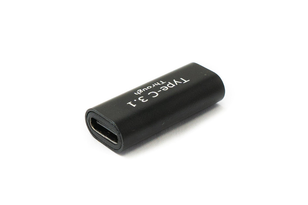 SYSTEM-S USB 3.1 Adapter Type C Female to Female Cable in Black