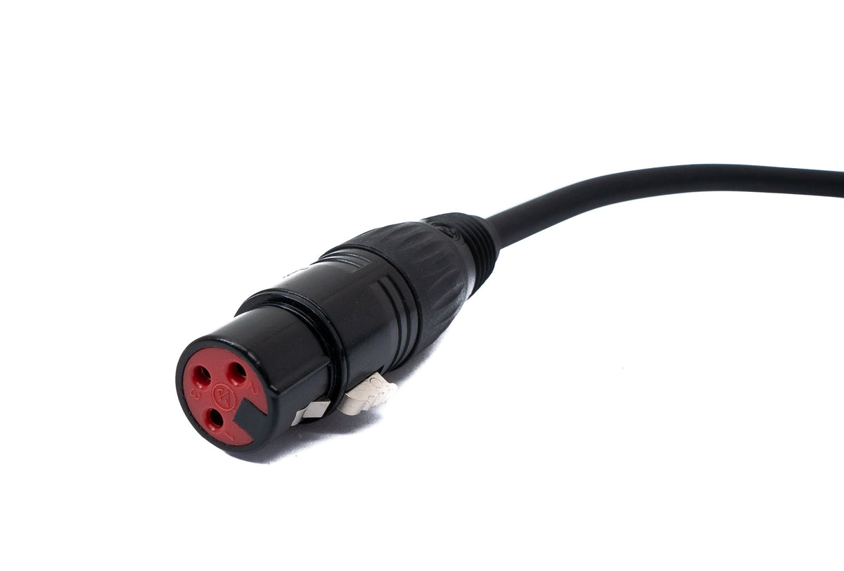 SYSTEM-S Audio Cable 10 m XLR 3-pin male to female AUX in Black