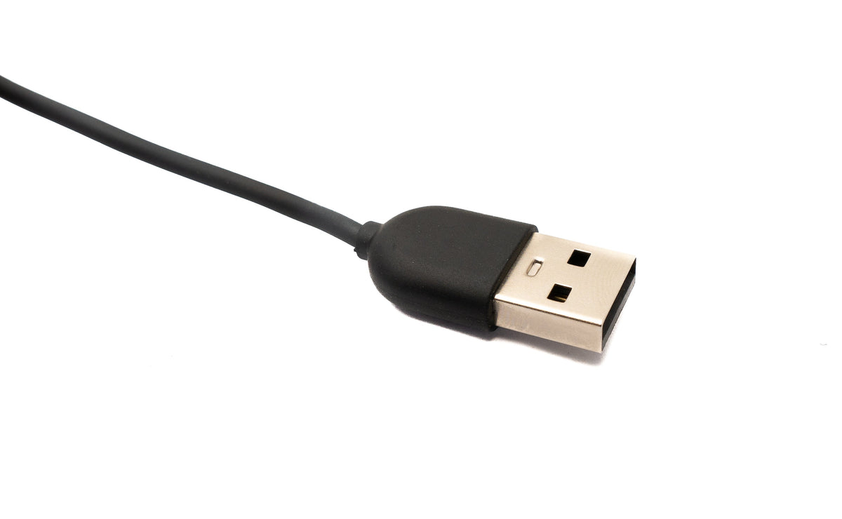 USB 2.0 Kabel 93 cm Ladestation für Fitbit Versa 4 3 Sense 2 1 in Schwarz | System-S